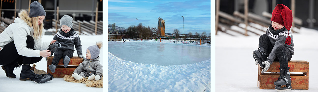 winter - Ice skating get-away in Ringsaker